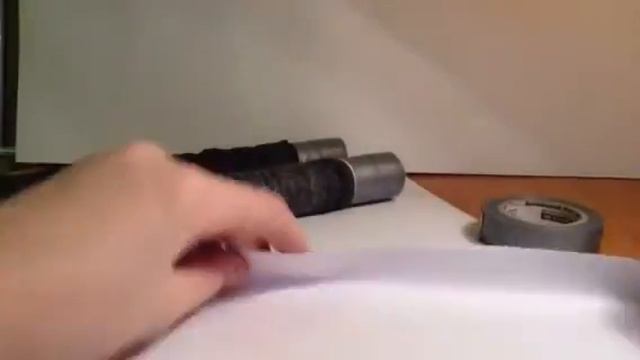 Как сделать нунчаки из бумаги