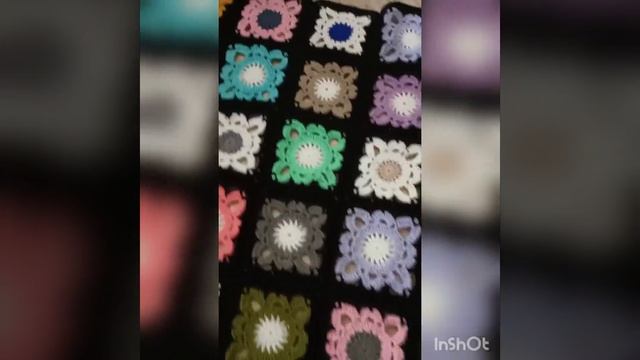 Коврик из остатков пряжи