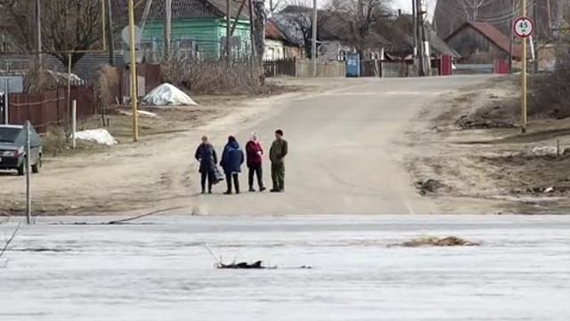 Разлив реки в Темниковском районе Мордовии.
