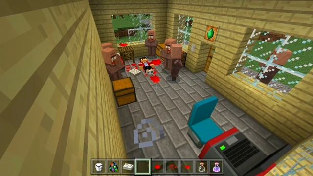 ЗАТРОЛИЛ жителей В МАЙКРАФТЕ  🤪|Кисель Minecraft
