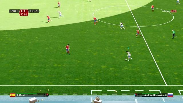 eFootball PES 2021.Париж 2024. Футбол. Россия-Испания.