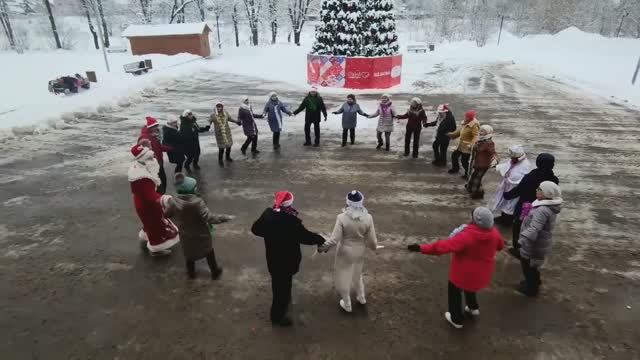 Танец на открытом воздухе от группы Надежды Афониной. Активное долголетие, Щёлково.