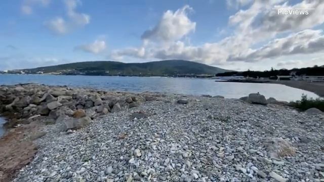 Кабардинка пляж санатория Здравницы сегодня 28 мая 2025. Чистое море, отличная погода, пляж