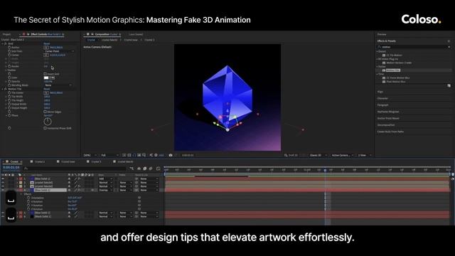 Coloso The Secret of Stylish Motion Graphics Mastering Fake 3D Animation  [KOR - RUS]