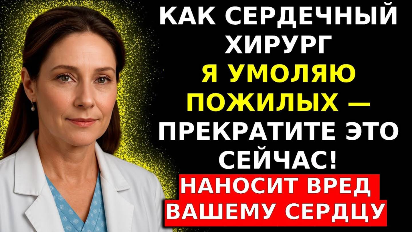 Пожилые, внимание! Эти 5 повседневных ошибок могут стоить вам жизни — сердце в опасности!