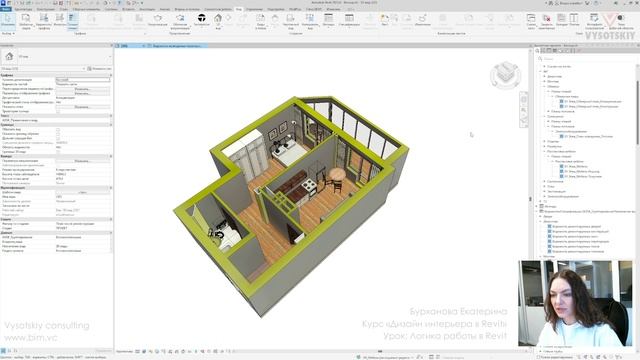 [Курс «Дизайн интерьера в Revit»] Логика работы в Revit