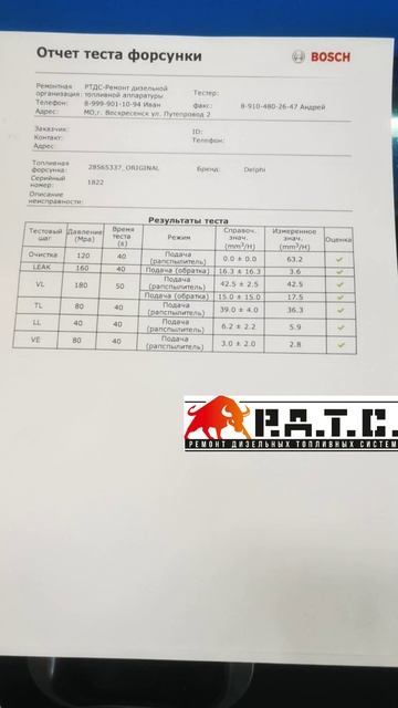 Частичный ремонт, замена клапанов.