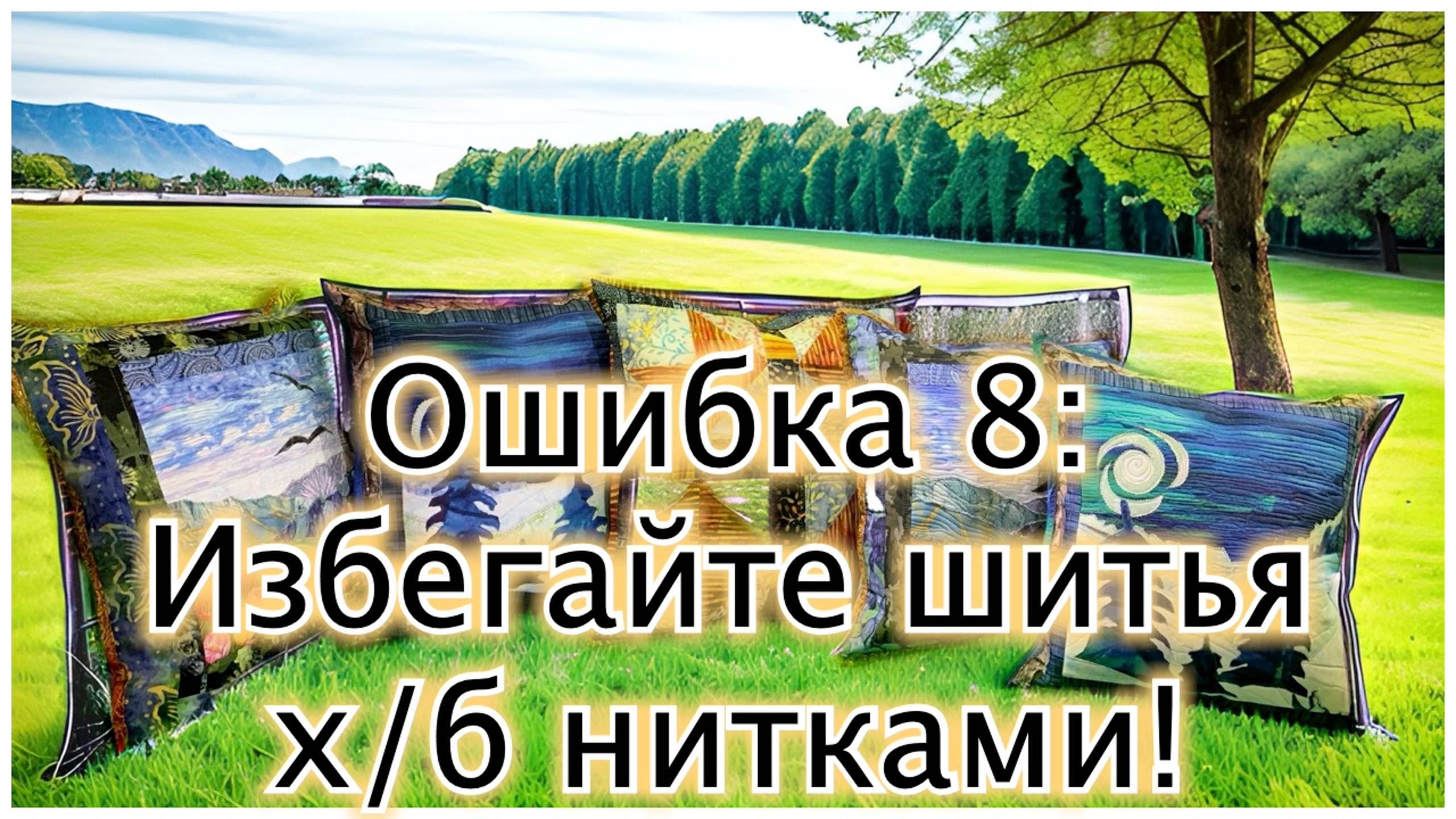 Ошибка 8. Стоит ли шить хлопчатобумажными нитками?