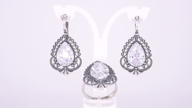Комплект: Серьги арт.33816962 и Кольцо арт.23816962
