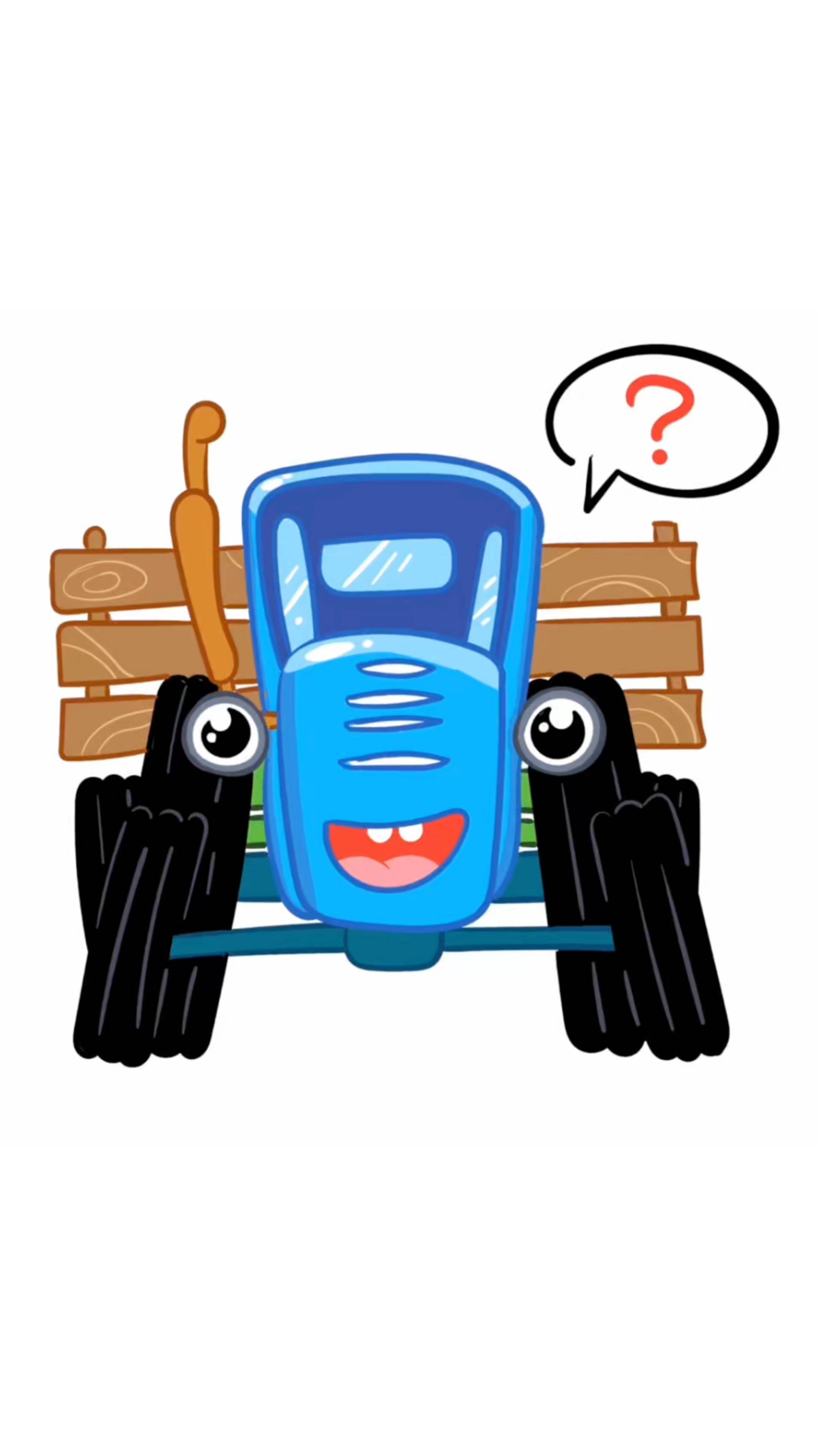 СИНИЙ ТРАКТОР, рисунок-раскраска, 🚜 новая серия! / Учимся рисовать СИНИЙ ТРАКТОР, по полям!