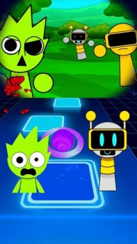 OL4TAfJ7bTs - Incredibox Sprunki 3ep Zoonomaly theme song Tiles Hop #tileshopshorts #sprunkiincredib