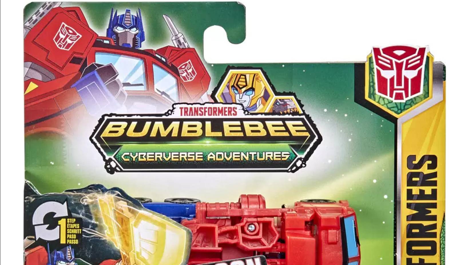 Toys Transformers Cyberverse Adventures Action Attackers One Step Optimus Prime