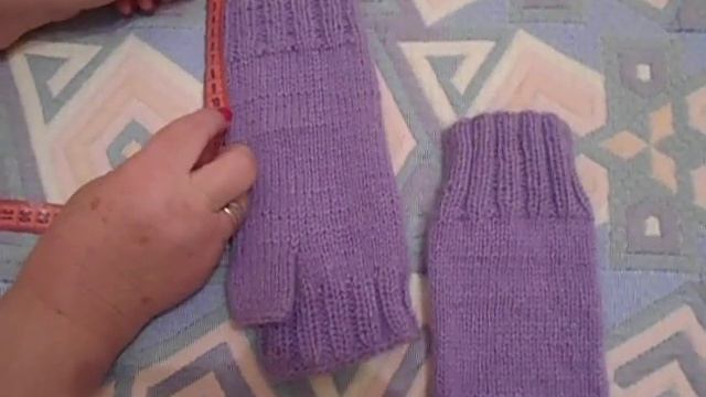 митенки. как связать самые простые митенки.