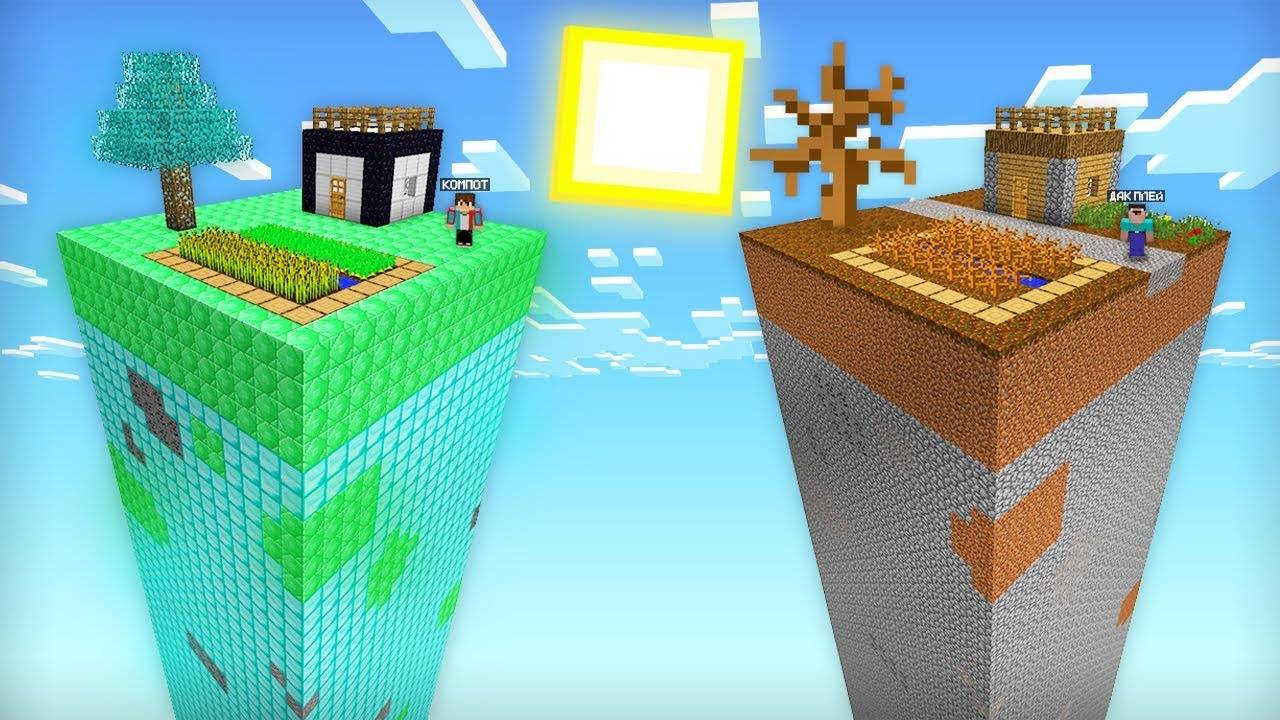 ЧАНК НУБА ПРОТИВ ЧАНКА ПРО В МАЙНКРАФТ  Компот и ДакПлей Minecraft