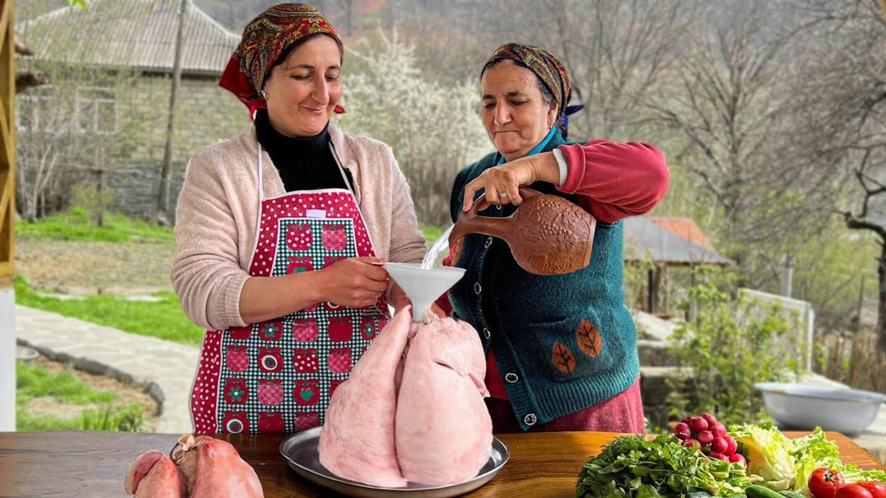 Деревенская классика: как готовят лёгкие ягнёнка со свежим молоком