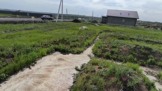 Угловой участок с фундаментом п. Майский