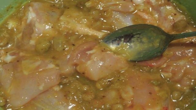 Курица в чатни с овощами