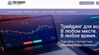 Pro Binary Options — Обзор и отзывы: стоит ли связываться?