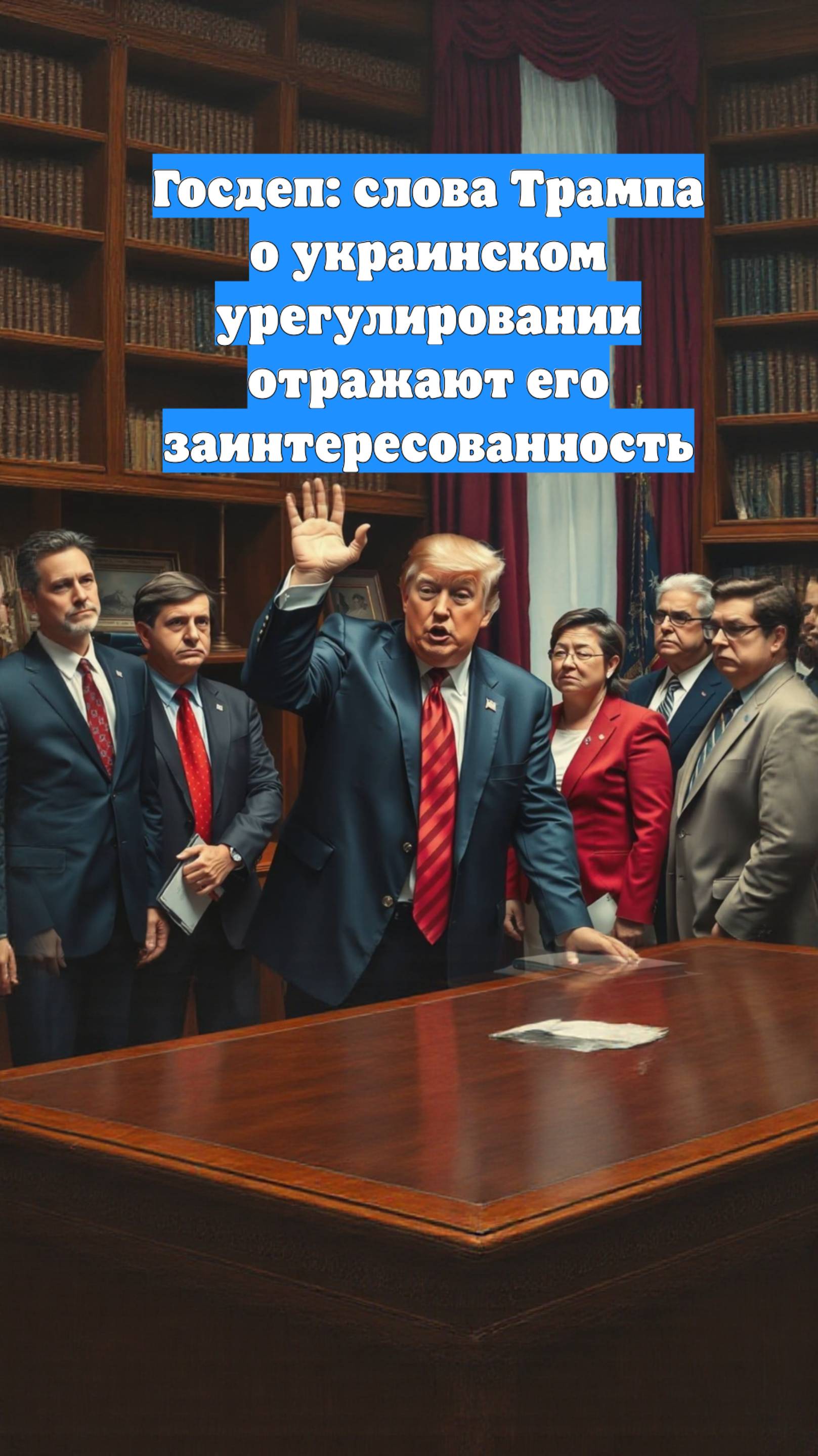 Госдеп: слова Трампа о украинском урегулировании отражают его заинтересованность