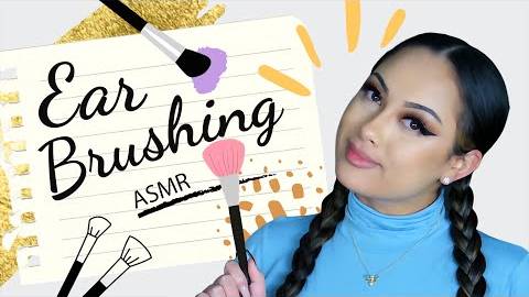 Anyastja ASMR EAR BRUSHING LOUD to help you study or sleep