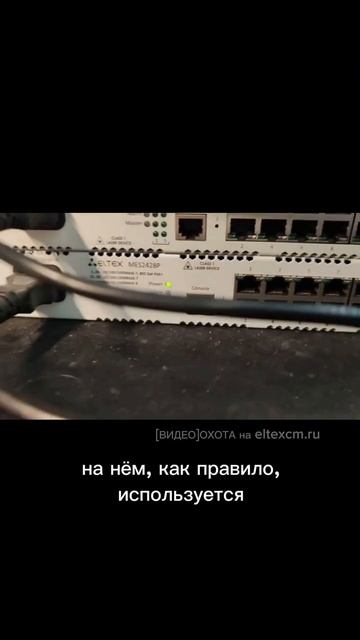 Стойка с оборудованием Eltex:  MES2424, MES2428P. Видео[Охота] на eltexcm.ru