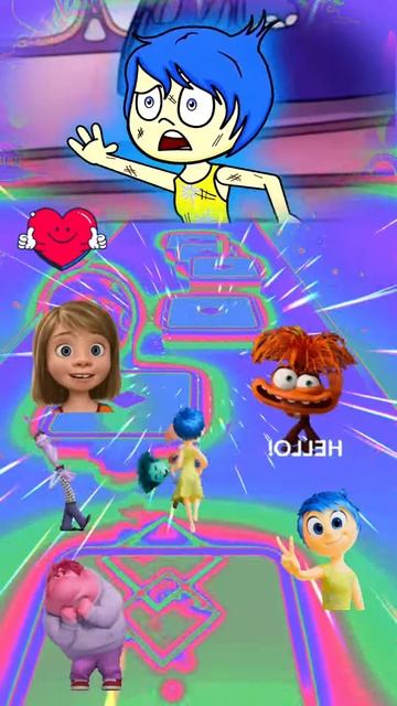 asCf1O8Rprs - Inside out 2 Cartoon animation ep4 Tiles Hop coffin dance cover #tileshopshorts #tiles