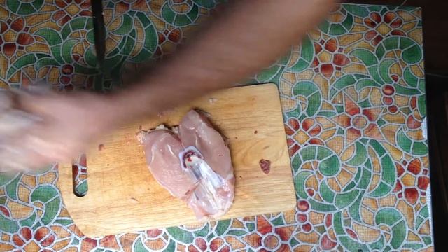 Разделка курицы ножом от мастера Али м390 ТО от Anzar...