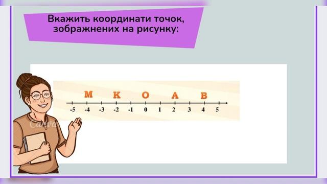 Координатна пряма. Координата точки"