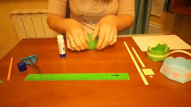 Корзиночка из бумаги