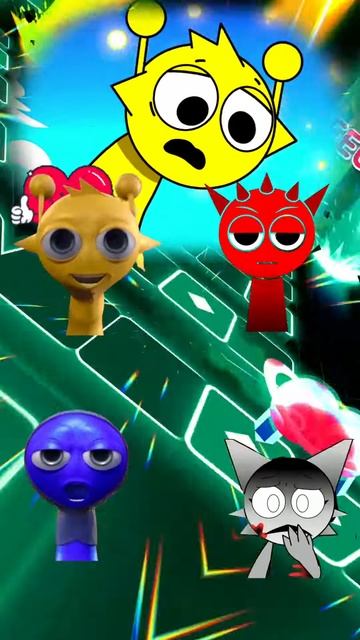 YvZxAcPiLXg - Incredibox Sprunki ep3 Zoonomaly theme song Tiles Hop #tileshopshorts #fascinatingtile