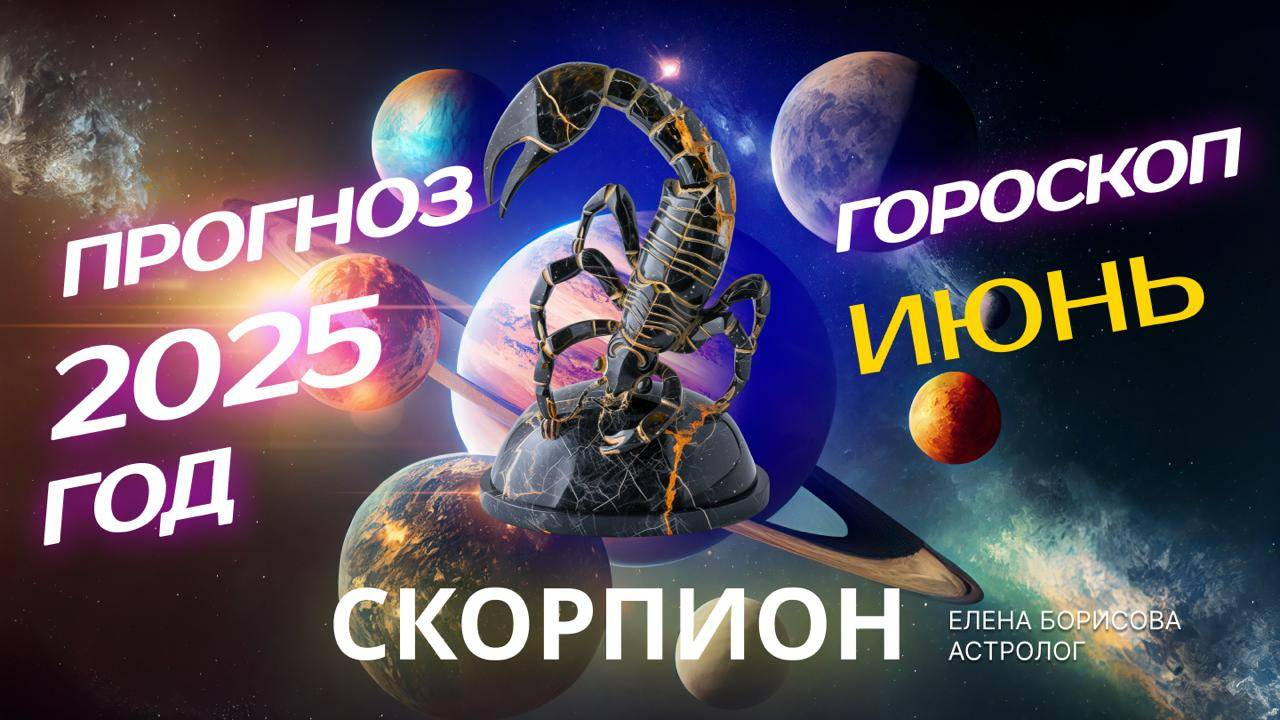 Скорпион  Прогноз на ИЮНЬ 2025. Гороскоп от Елены Борисовой