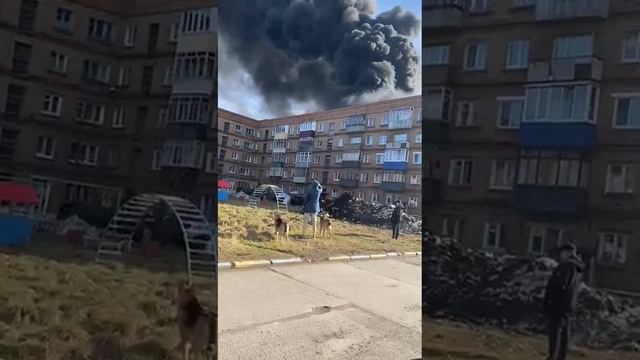 Пожар  дома


#Инта