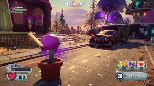 PvZ GW2 Backyard Battleground #4 - Играю с модом OPC 1.7 :)