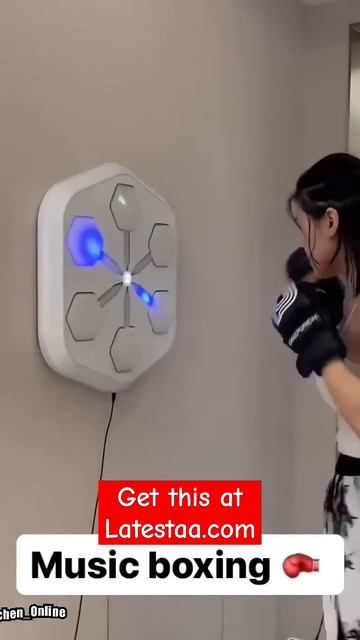 Music boxing machine for home workout.