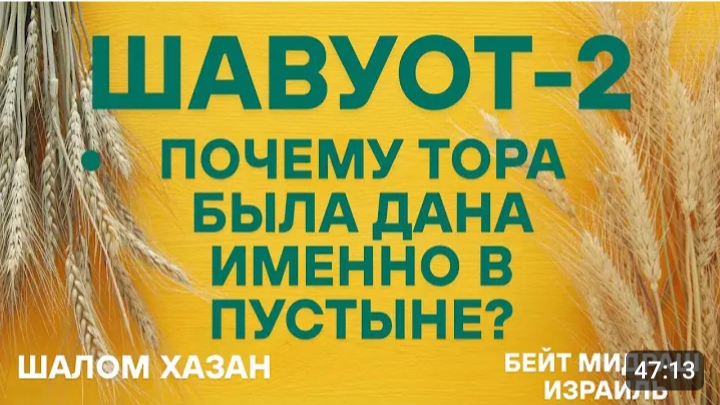 Почему Тора была дана именно в пустыне?