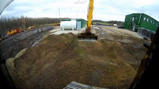 Вторичное использование щебня Планировка площадки