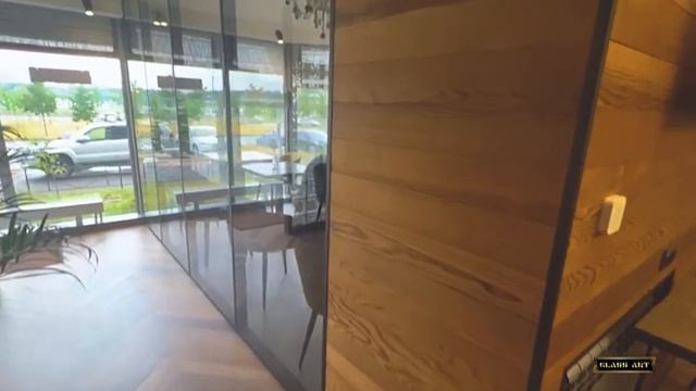 Перегородка  на алюминиевом профиле