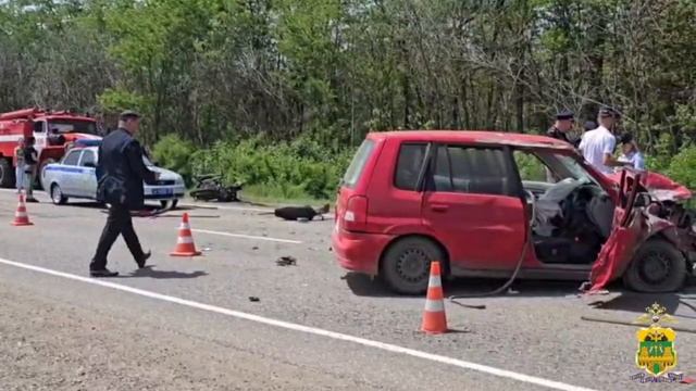 Водитель мотоцикла погиб в ДТП в Каневском районе 28 мая