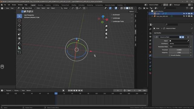 57-2 Converting Open VDB Data to Mesh and Creating Fluid Simulations As you Like