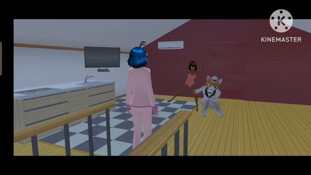 сектор газа помидоры в Sakura school simulator Саня и бат бой и кот робот-дворецкий часть 2я
