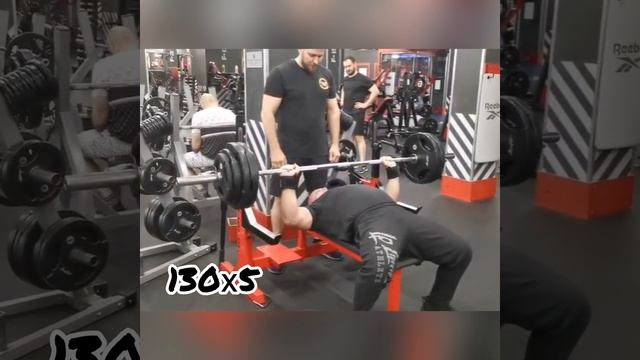Жим лёжа. Васильев Кирилл. 130 кг.