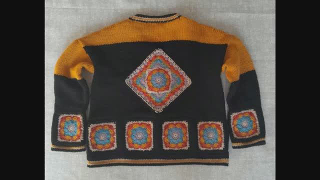 Как из мотива получился кардиган. 
Моя идея и мой дизайн.