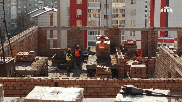 Дом «Символ» - Ход строительства. Февраль 2025 - СКАТ