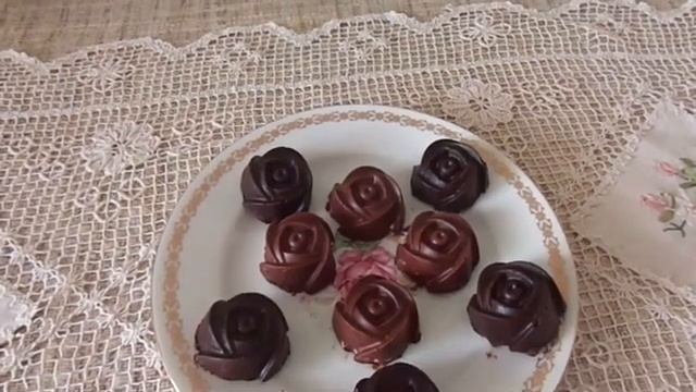 Розочки из творога и шоколада.Очень вкусный десерт