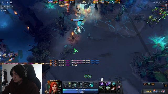ТОПОР АКСА ЛЕТАЕТ И БЬЕТ В АОЕ , НО ЭТО WINDRANGER 12 K MMR