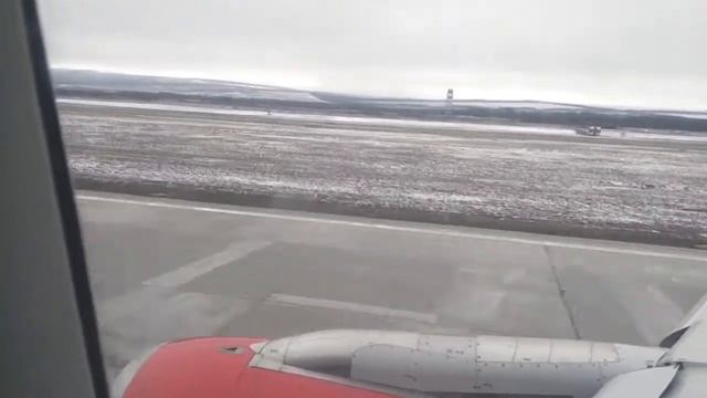 Взлёт Airbus A319  Мин-Воды Санкт Петербург