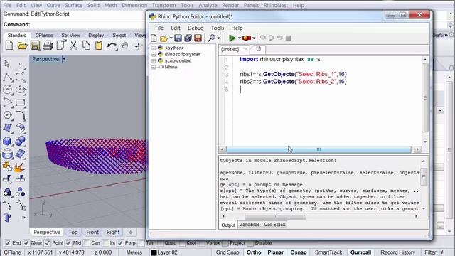 2.4 Setting up main variables in RhinoScript - ThinkParametric