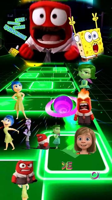 ZbJ9lqEINDw - Inside out 2 Ep 4 Tiles Hop SpongeBob theme song #insideout2 #tileshopshorts #fascinat
