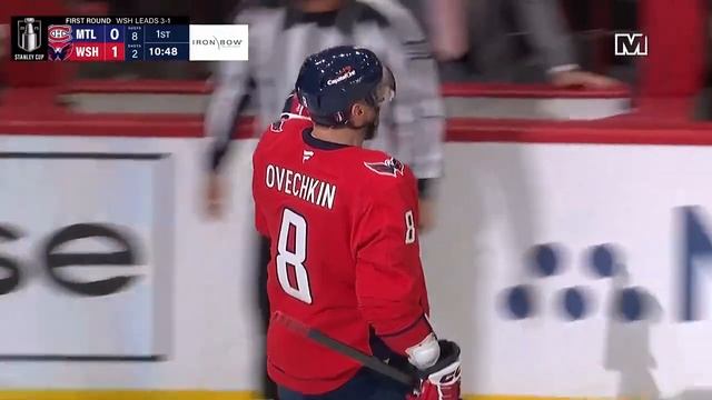 Овечкин открывает счет в большинстве в матче №5