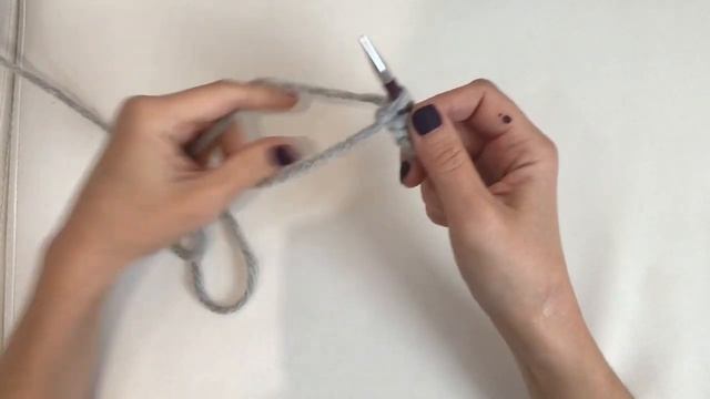 Изнаночный (обратный) набор петель.
